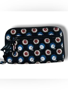 Vera Bradley Retired Night Owl Wristlet Wallet Vintage
